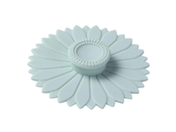 Tampa De Silicone Para Copo Com Estampa De Girassol, À Prova De Poeira E Vazamentos, Ideal Para Café Ou Chá Em Camping. Verde.