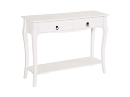 Mesa de console com gavetas e prateleira, design elegante, 100x33x75 cm S/MARCA
