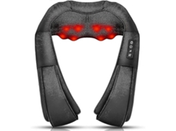 Massageador Shiatsu Porttil Com Aquecimento, Massagem Profunda 3d Para Pescoo, Costas, Ombros, Ps E Pernas, Ideal Para Uso Em C-tuotuo