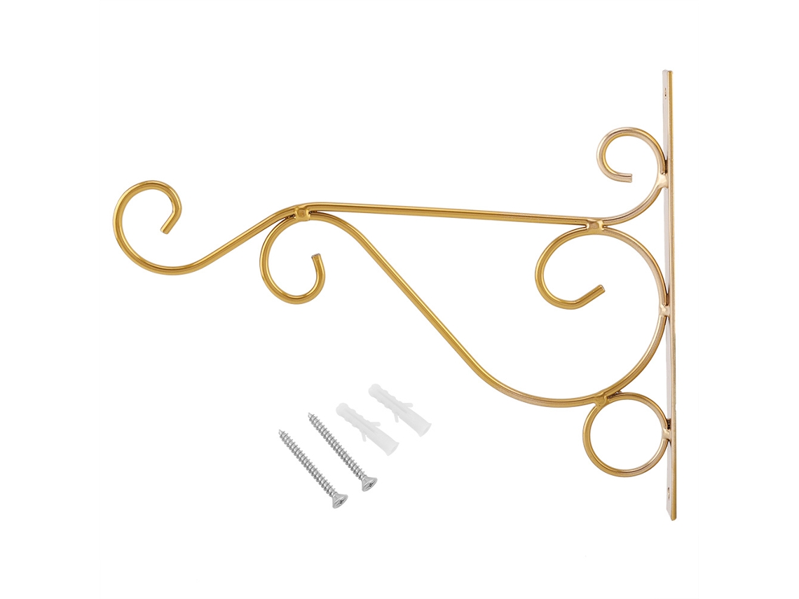 Suporte De Parede De Ferro Para Arte E Plantas Jardim Decorativo