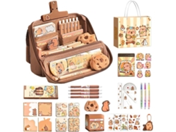 Estojo Fofo | Estojo De Lápis Em Formato De Capivara, Artigos De Papelaria Adoráveis, Material Escolar, Blocos Vayotoy