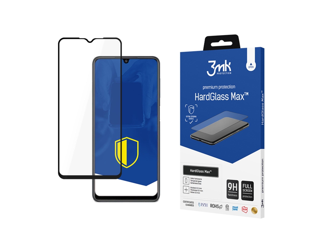 Película De Vidro Temperado 3mk Hardglass Max Para Proteção Do Samsung Galaxy M22.