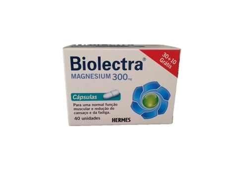 Suplemento Alimentar HERMES ARZNEIMITTEL Biolectra Magnesium 300mg 40 Cápsulas