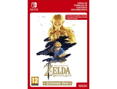Cartão  Switch Zelda: Breath of the Wild Expansion Pass (Formato Digital)