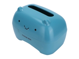 Caja De Pañuelos Cute Cartoon Multifuncional Para Armazenamento De Papel Higiénico Azul