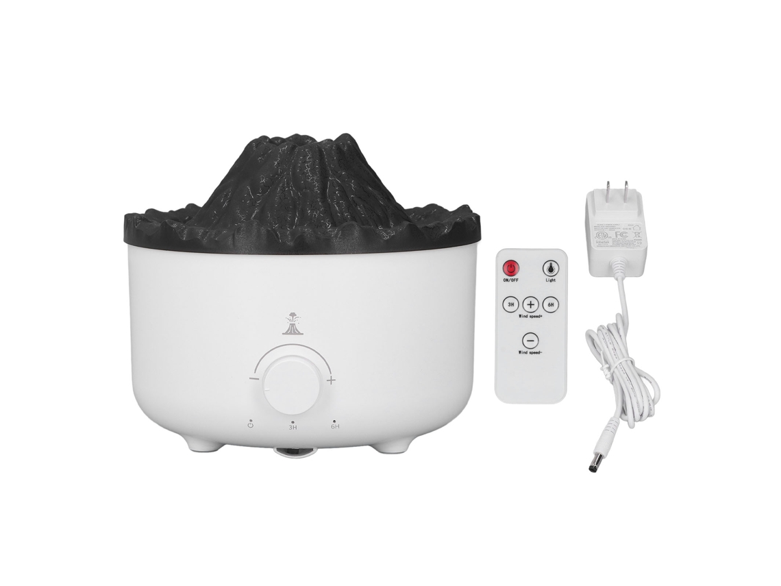 Laxiscreed Difusor De Aromaterapia Ultrassônico 3d, Vulcão Doméstico Com Controle Remoto E Bateria