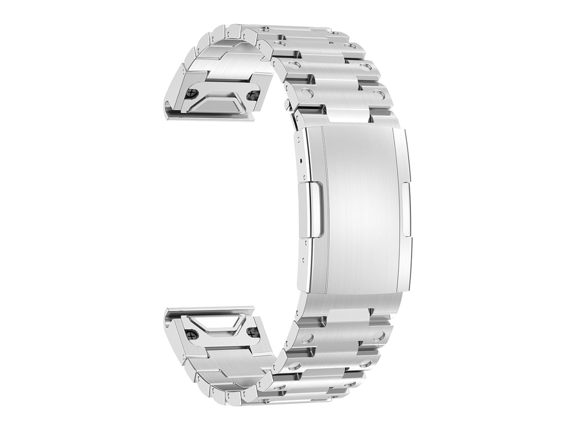 Pulseira de Relógio de Titânio para Relógios Garmin Prata 22 Mm