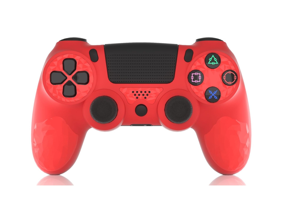 Controlador Sem Fio Compatível com Ps4/Ps4 Slim/Ps4 Pro com Sensor de Movimento de 6 Eixos/Entrada de Áudio de 3 5 Mm Azul