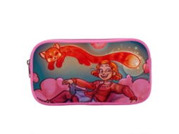 Estojo para Lápis, Vermelho, Desenho Animado, Infantil AQUAFORGE