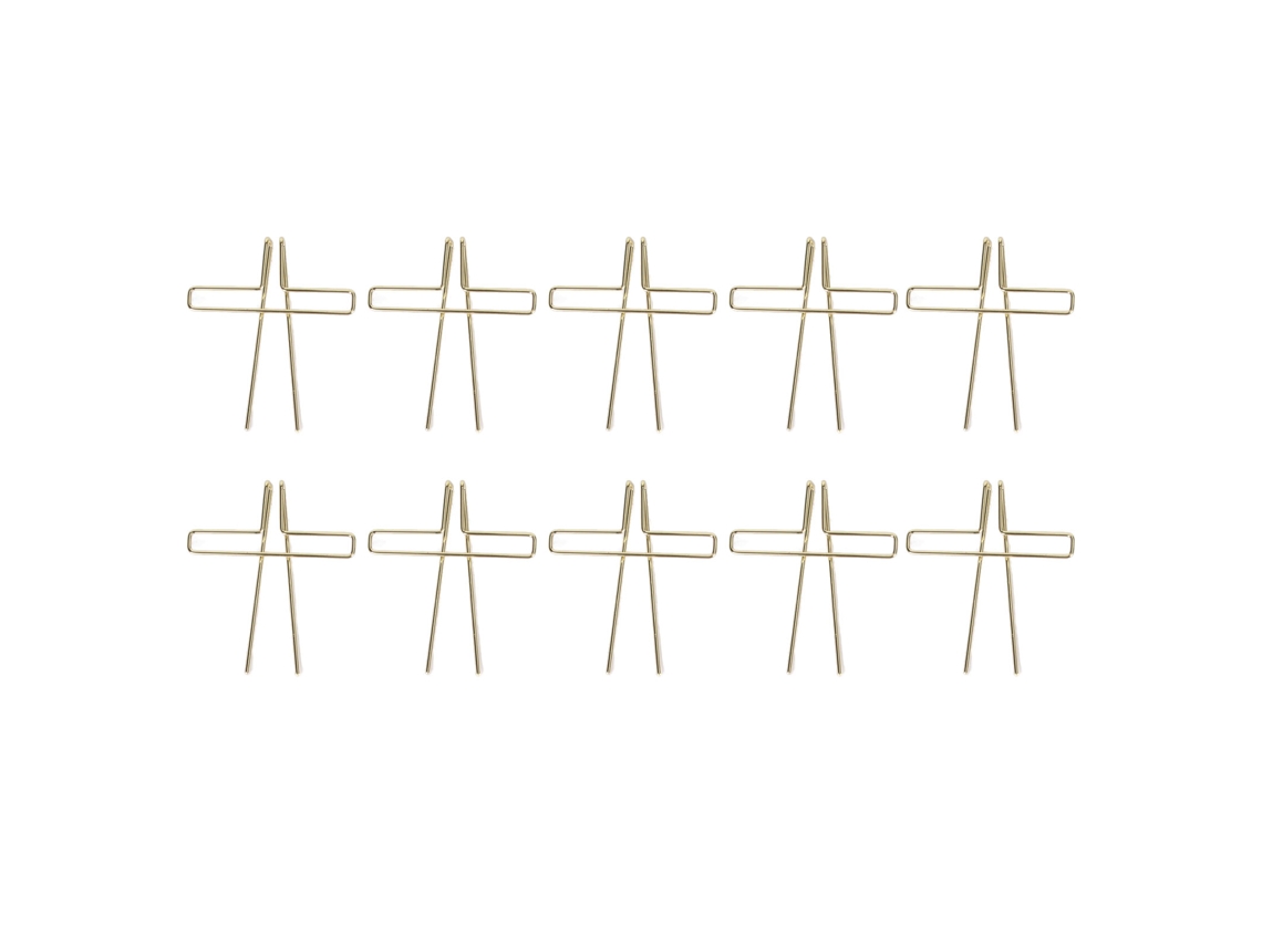 10 Clips De Papel De Metal Dourado Para Diário, Clips De Escritório Para Classificar E Organizar Documentos, Notas, 88 Mm