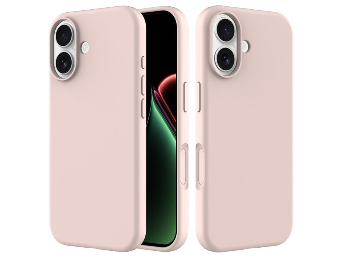 Capa De Silicone Para Iphone 17 - Cor Sólida - Rosa Areia