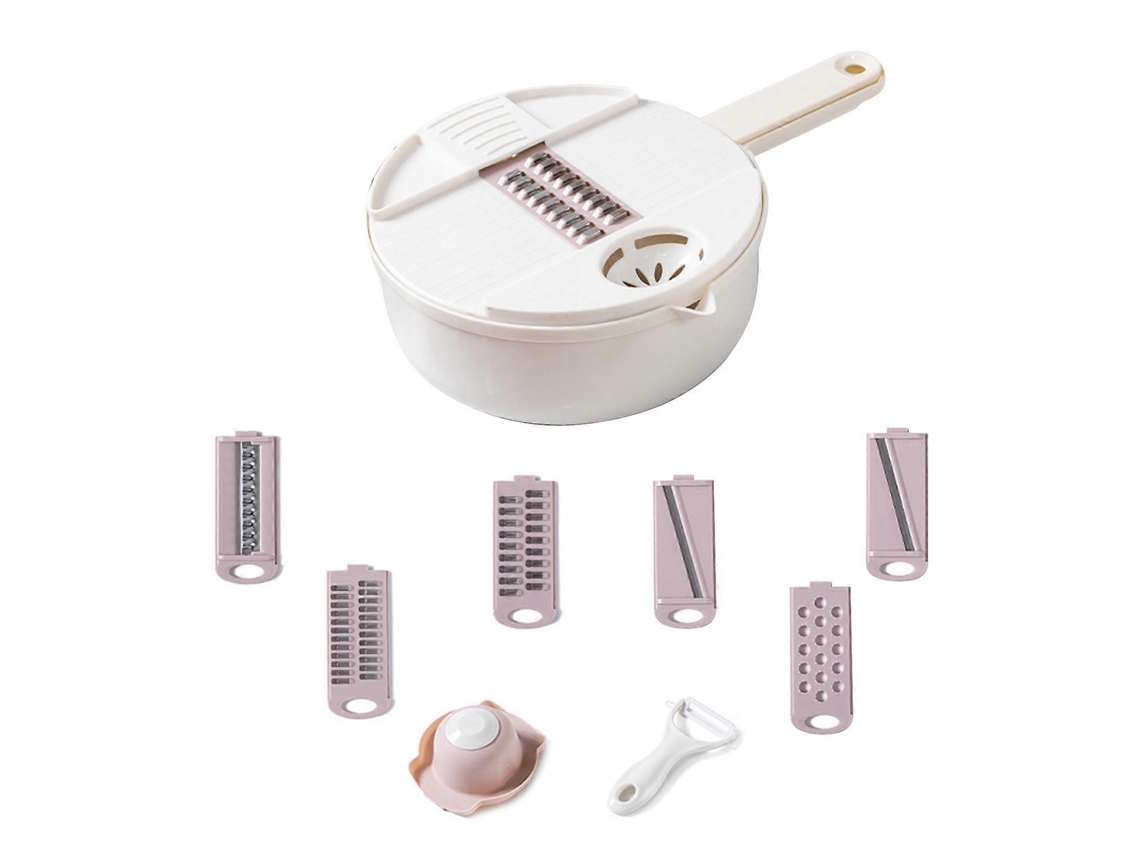 Picador De Vegetais, Picador De Alimentos 12 Em 1, Com Recipiente Picador De Vegetais, Bandolim Everley891