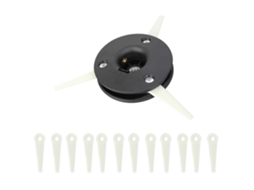 Cabeçote De Aparador Com 12 Lâminas De Reposição Para Cabeçote De Aparador Para Pátio, Gramado E Jardim