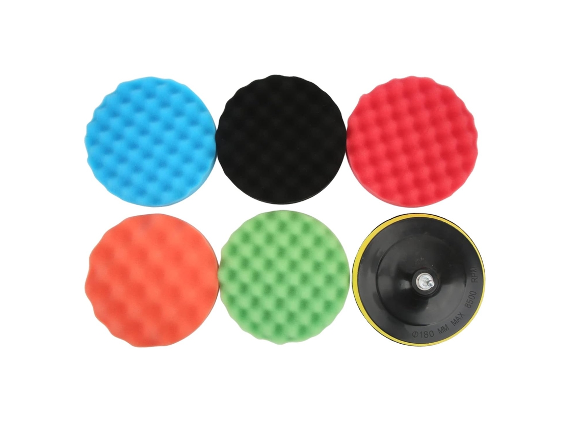 Kit Com 7 Boinas De Polimento Profissionais 18 Cm (7 Polegadas) Em