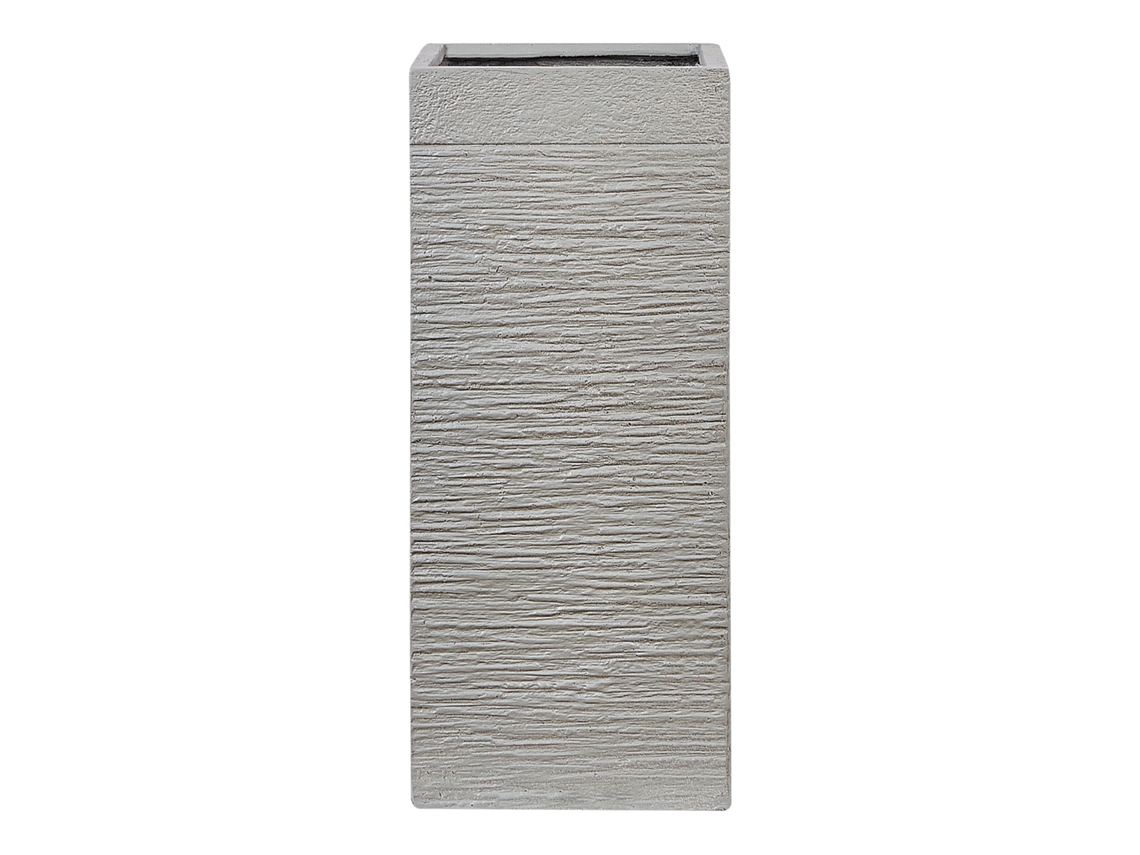 Vaso Beliani Dion De Fibra De Argila Cinzento Claro 26x26x60