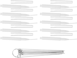 Escova De Limpeza Para Ranhuras Finas Chuveiro, Pacote Com 20 Peças, Material Pp E Aço Inoxidável, Para Limpeza