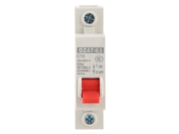 12 Interruptores Inteligentes Miniatura Dz47 63 1p 10a para Rail Din S/MARCA