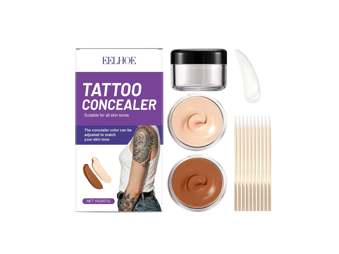 Corretor de Tatuagens Eelhoe com 2 Cores, Ideal para Correções Precisamente LAXISCREED