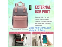 Mochila De Cabine Digitallab rosa (48.5x32x19.5cm - 30l)