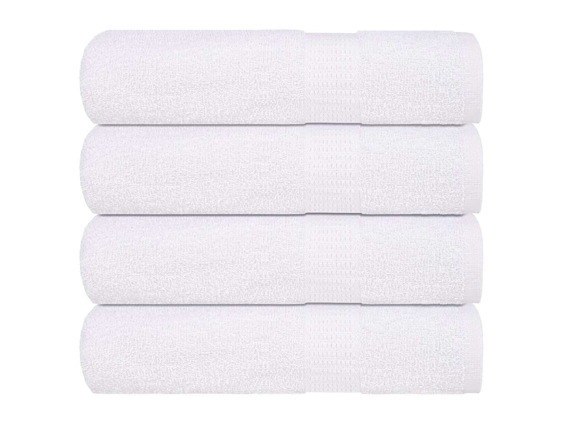 Vidaxl Toalhas De Banho Frogn 4 Pcs 70x140 Cm 360 G/m² Branco