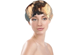 Touca De Banho Feminina, Reutilizável, Impermeável, Dupla Camada, Com Elástico, Ideal Para Cabelos Longos