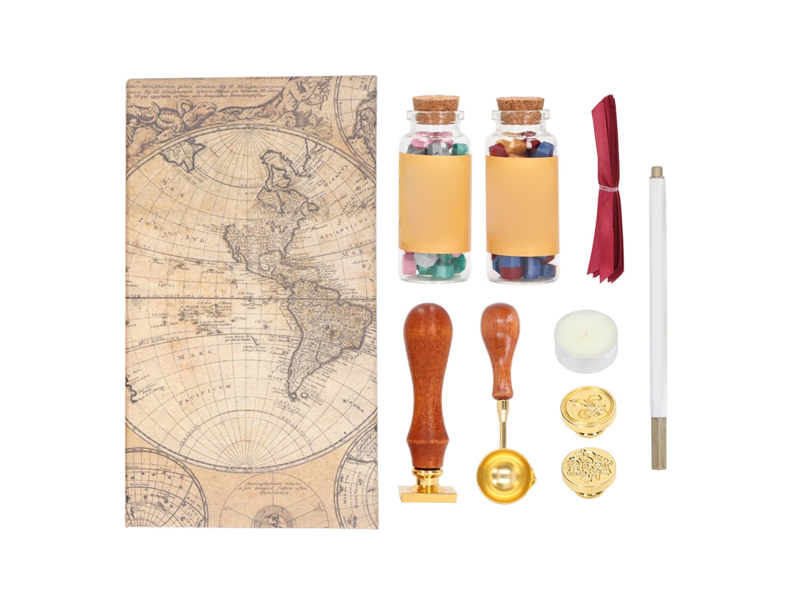Set De Sellos De Cera Retro Con Patrones Tridimensionales Y Colores Brillantes