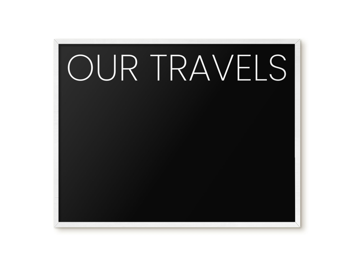 Magnetic Board For Wall Our Travels For The Bedroom Espelharte (80x60 Cm)