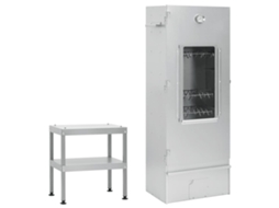 Oven Smoker With Table, Oven Smokers With Tables Vidaxl Prateado Aço (44.5 X 29 X 110 Cm)