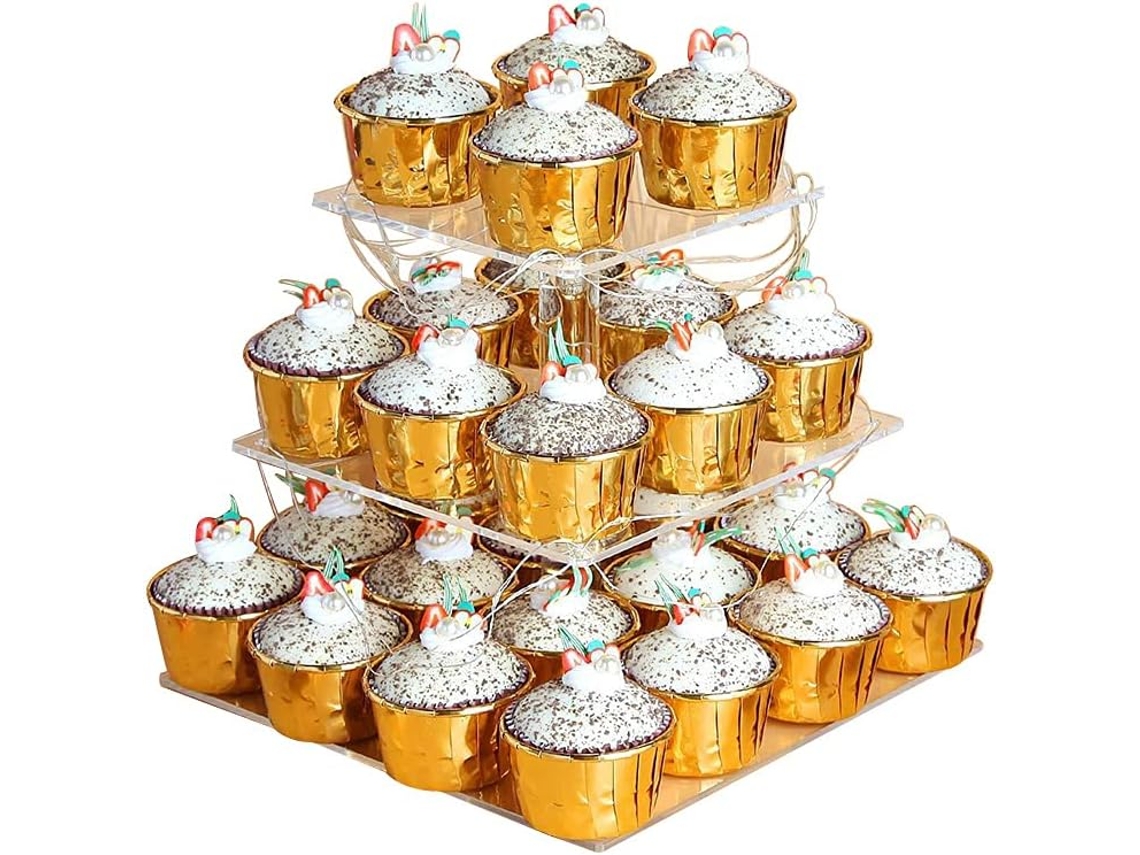 Suporte Para Cupcakes Em Acrílico Com Led