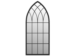 Mirror, Mirrors Vidaxl Preto Ferro (100 X 45 Cm)