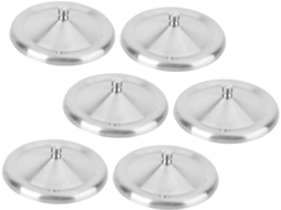 Jogo De 6 Tampas De Aço Inox Para Copos E Canecas, 10 Cm, Resistentes Ao Desgaste, Para Us Gokoco