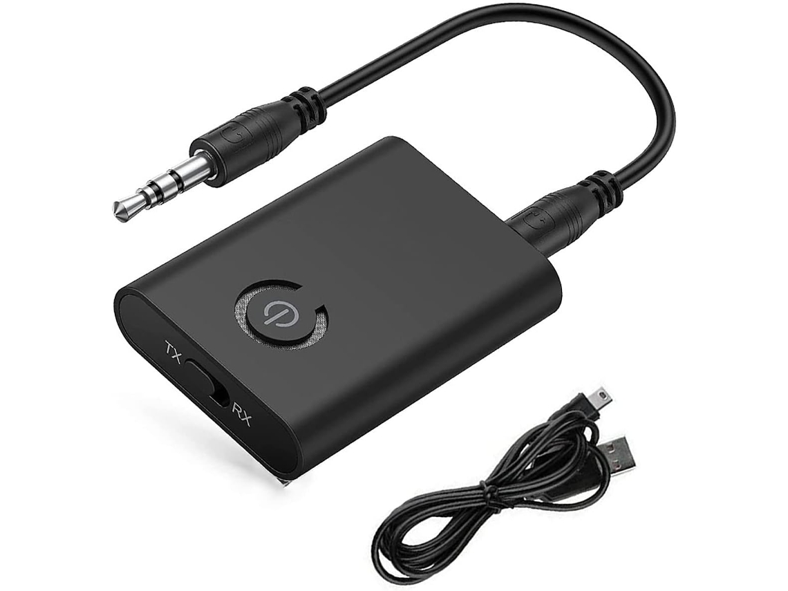 Adaptador Bluetooth 5.0 AQUAFORGE, transmissor e receptor de áudio sem fio