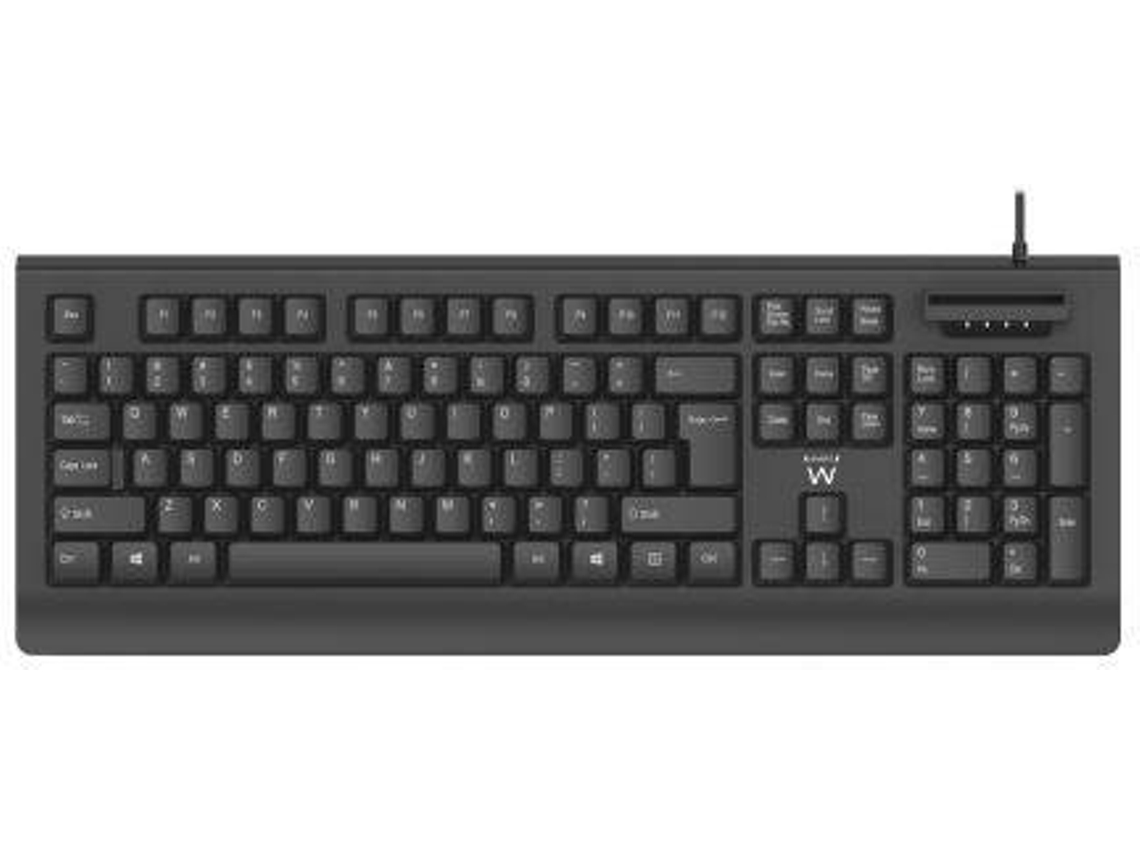 Teclado EWENT EW3287 USB com Leitor de Cartões de Cidadão (Layout PT)