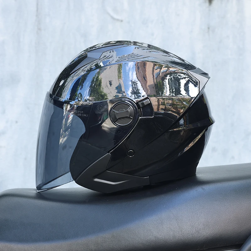Capacete De Motocicleta (m)abs 3/4, Certificado Dot, Resistente A Impactos E Ao Vento.