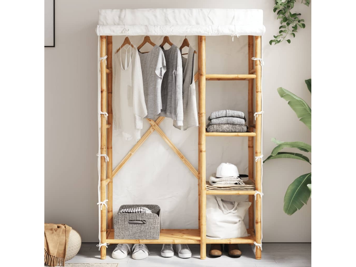 Vidaxl Roupeiro 110x45x170 Cm Bambu