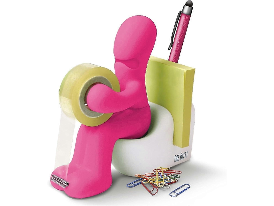 Pb The Butt Station Office Supplies Dispensador de Fita Adesiva Divertido Suporte Acessório Mesa e Moderno com Rolo 25 a 2 GOKOCO