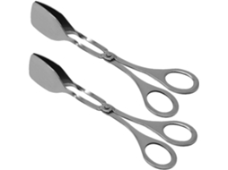 Pinças Para Alimentos Vicasky, Pinças De Cozinha, Conjunto De 2 Peças Para Churrasco E Uso Diário, Cabo Liso, Anti