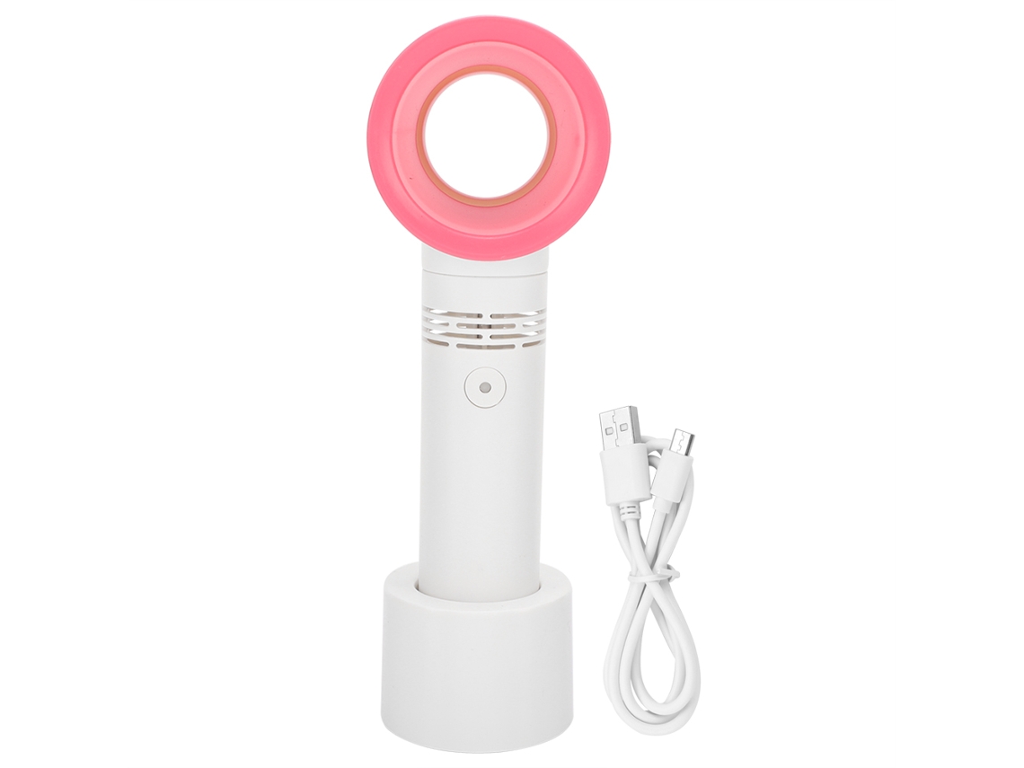 Ventilador Portátil Sem Fio Laxiscreed, Recarregável Via Usb, Compacto, Branco, Perfeito Para Viagens E Uso Diário