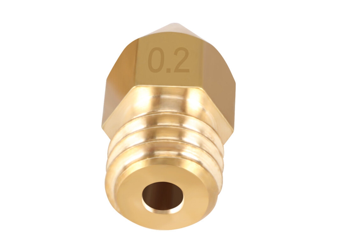 Bocal KINGROON MK8 de 0,4 mm para impressora 3D, extrusora com rosca M6, bico de latão de 1,75 mm e 3 mm para filamento MDUG.