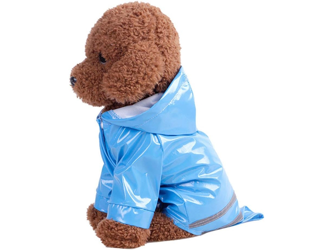 Capa De Chuva Canina, Refletora, Impermeável, Em Pu