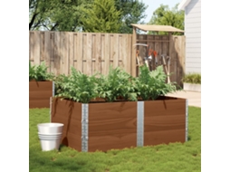 Vidaxl Vaso/floreira Para Jardim 150x100 Cm Pinho Maciço Castanho