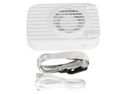 Ventilador de Pescoço Portátil Usb com 3 Velocidades Branco