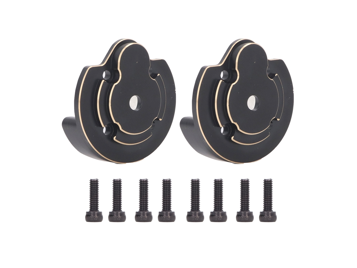 Mali 2pcs Capas de Portal Externas de Latão Contrapeso para Carro de Escalada Rc Axial 1/18 Utb18 Capra
