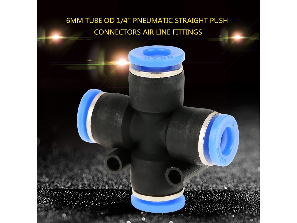 Laxiscreed Conector Rápido Pneumático De 4 Vias Com Rosca 1/4 Para Ligações Seguras