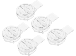 Conjunto De 5-fechos Acrílico Transparente Para Portas Deslizantes, Resistentes E, Para Caixas De Madeira, Decorativos