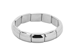 Pulsera Elástica De Cuentas Rectangulares De Terahercio Para Mujeres Y Hombres