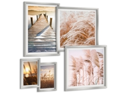 Conjunto De Pinturas Vistas Tranquilas Da Natureza Espelharte (5 Peças)