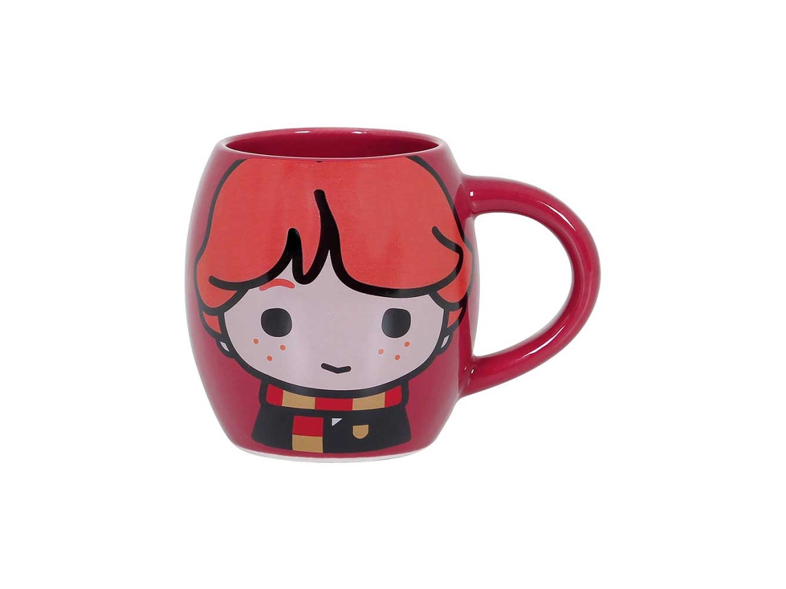 Caneca KARACTERMANIA Harry Potter Ron Chibi Oval Vermelha