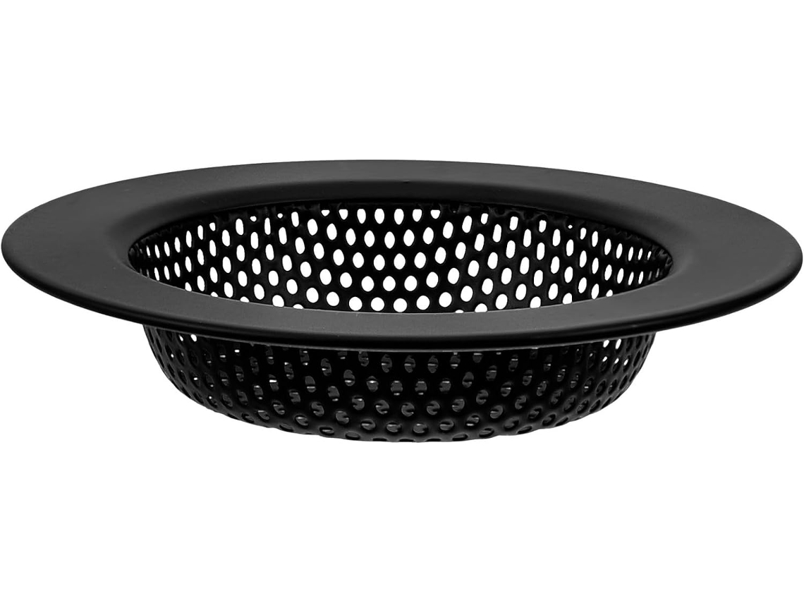 Filtro De Ralo Para Pia De Cozinha Em Aço Inoxidável Preto | Coador