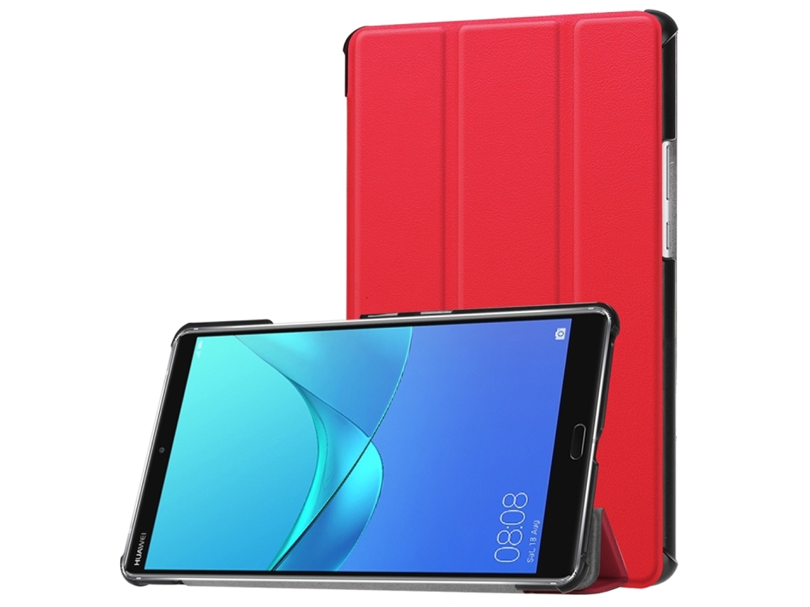 Capa‑flip Horizontal Pu Tri‑dobrável Textura Custer Halinuia, Suporte E Função Sono‑ativação Para Huawei Mediapad M5 8,4 Polegadas